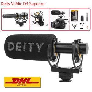 Deity V-Mic D3 Superior Condenser Microphone Performance Polar Pattern Low Distortion THD MIC Professional Off-axis Microfone