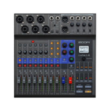 Load image into Gallery viewer, ZOOM LiveTrak L-8 Mixer/Recorder 8-channel mixer for mix,monitor and record professional-sounding podcasts and music performance
