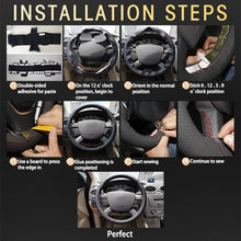 Load image into Gallery viewer, Auto Braid On The Steering Wheel Cover for BMW E46 E39 330i 540i 525i 530i 330Ci M3 2001-2003 Interior Car Steering Wheel Covers

