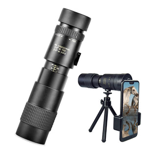 4k 10-300x40mm Super Telephoto Zoom Monocular Telescope with tripod & clip Mobile Phone Accessories